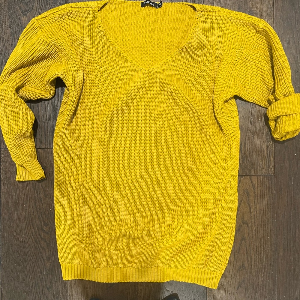 Mustard sweater dress - Picture 2 of 2